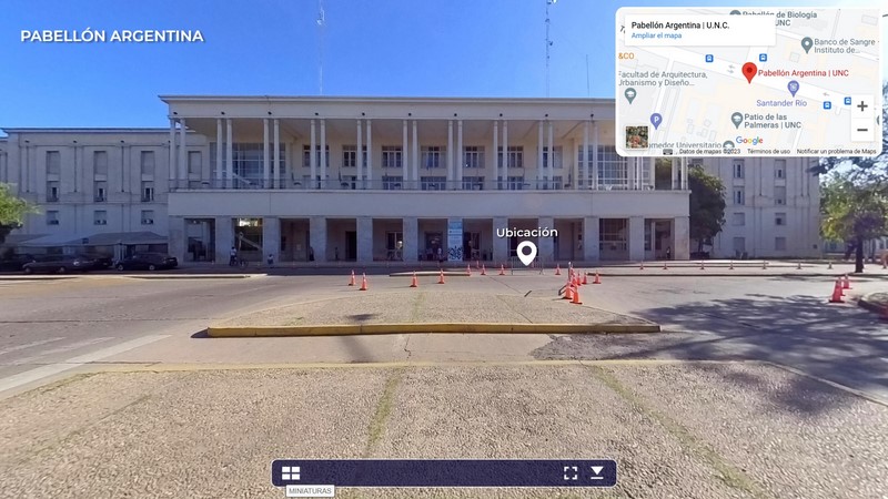 mapeo en realidad virtual de la UNC