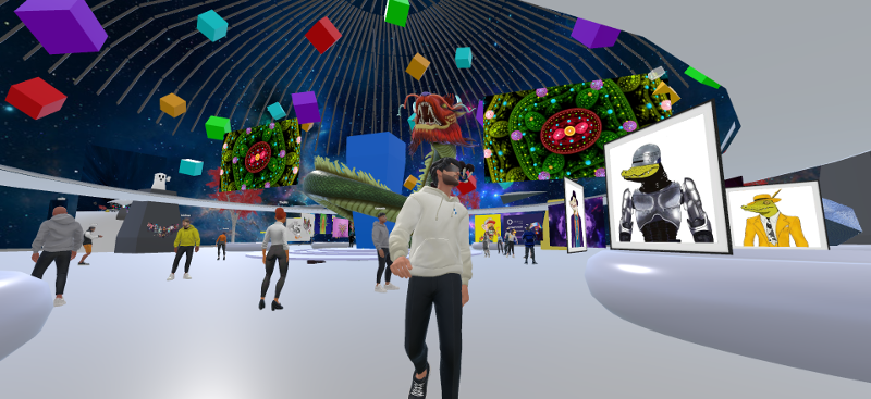 eventos virtuales con realidad virtual y blockchain